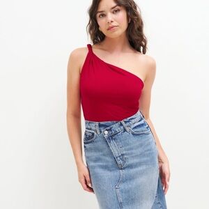 Reformation Red Sianna Knit Top Never Worn Before